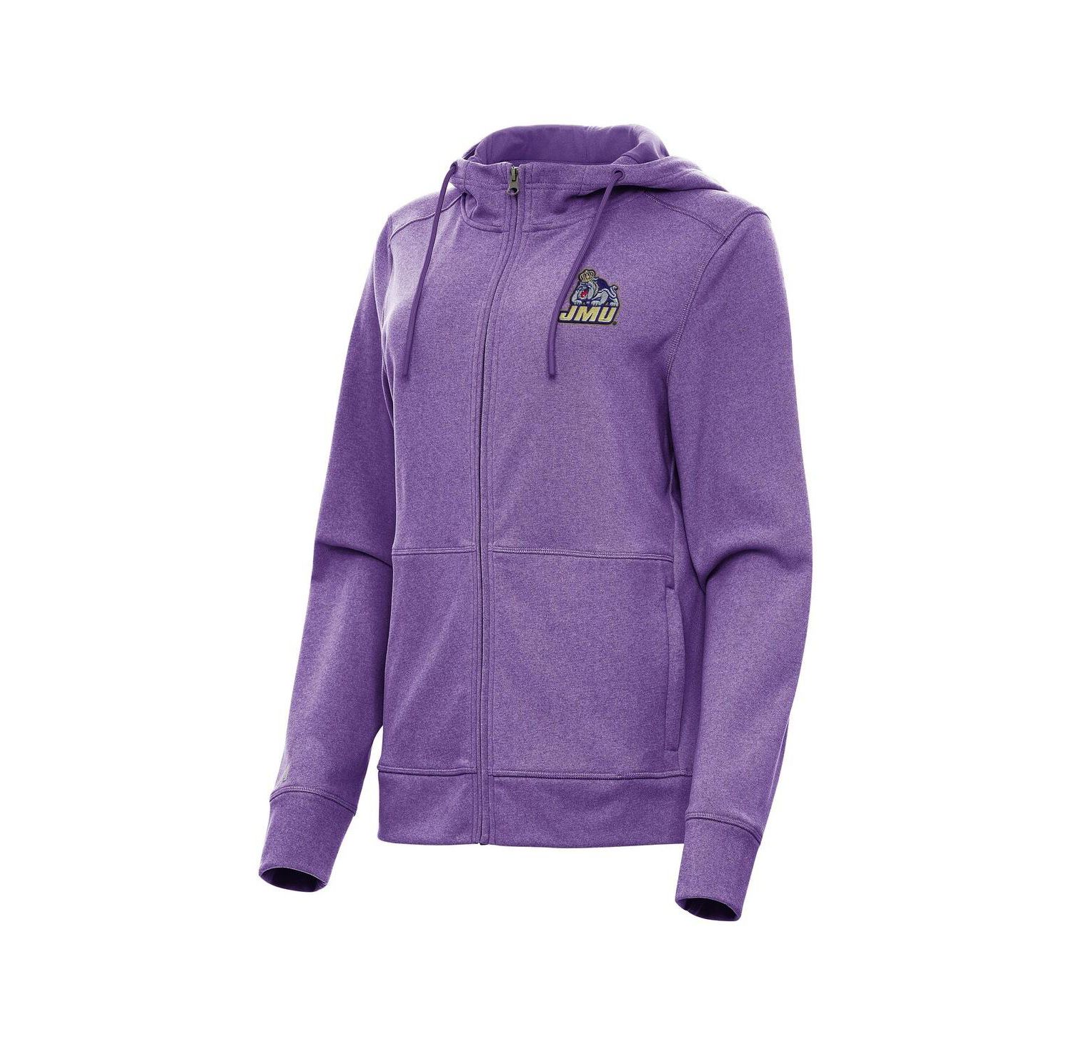 Women's Heather Purple James Madison Dukes Seeker Full-Zip Hoodie