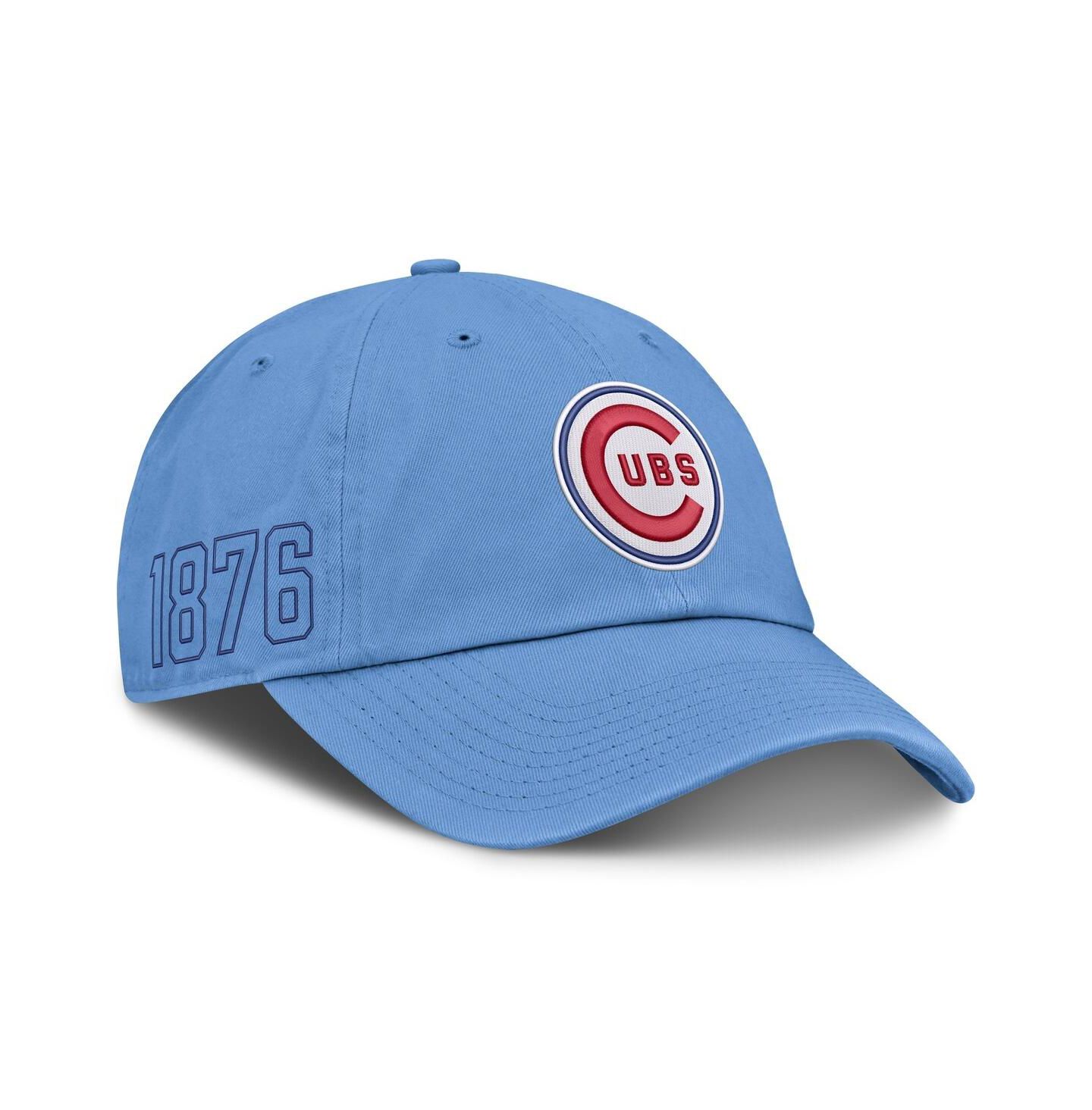Мужская кепка Nike Light Blue Chicago Cubs Cooperstown Club Adjustable Hat — фото 1