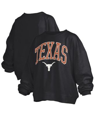 Women's Black Texas Longhorns Janise Fleece Sweatshirt