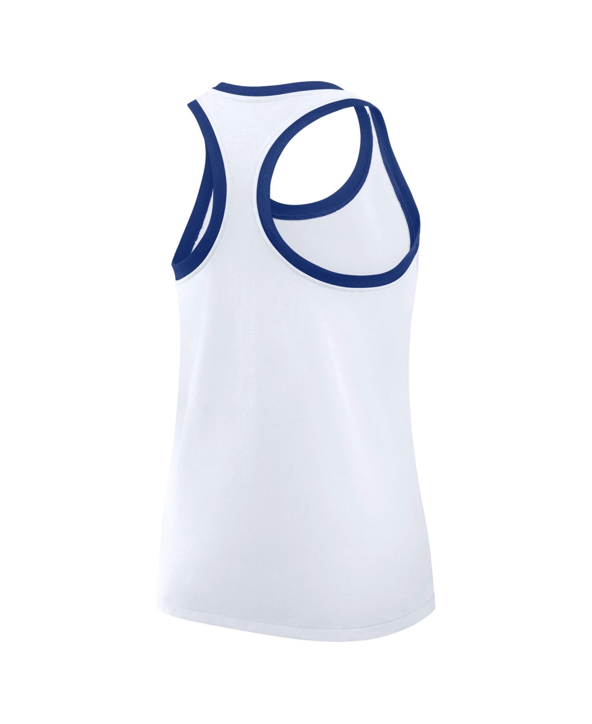 Nike Women's White Los Angeles Dodgers Tri-Blend Dri-fit Racerback Tank Top