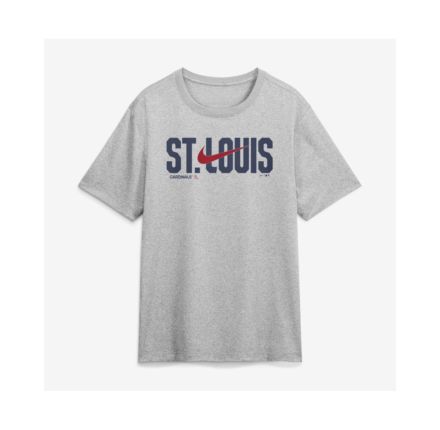 Men's Heather Gray St. Louis Cardinals Swoosh Legend Dri-FIT T-Shirt