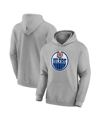 Men's Heather Gray Edmonton Oilers Essential Hoodie