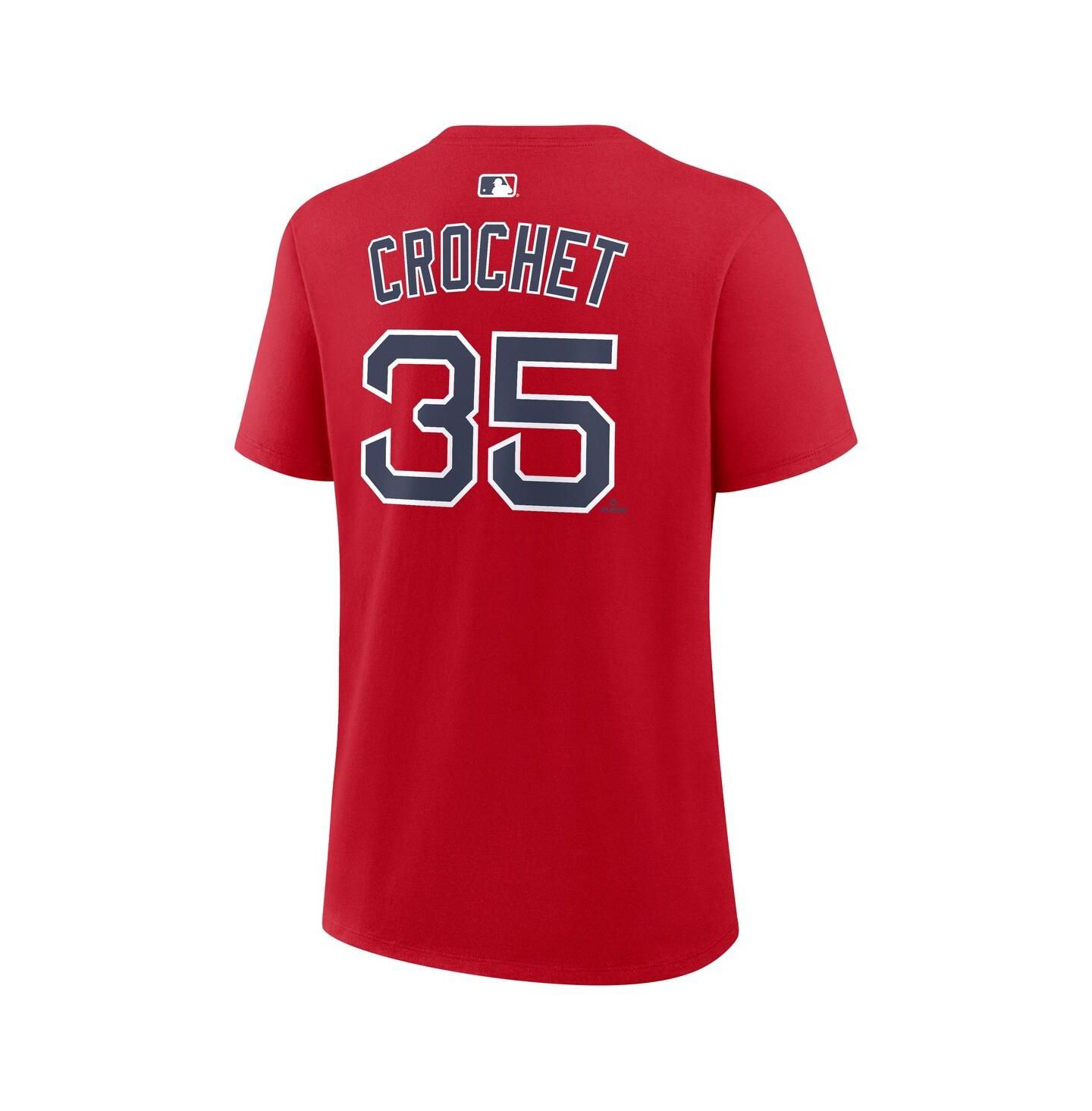 Женская футболка Nike Garrett Crochet Red Boston Red Sox Name & Number — фото 3