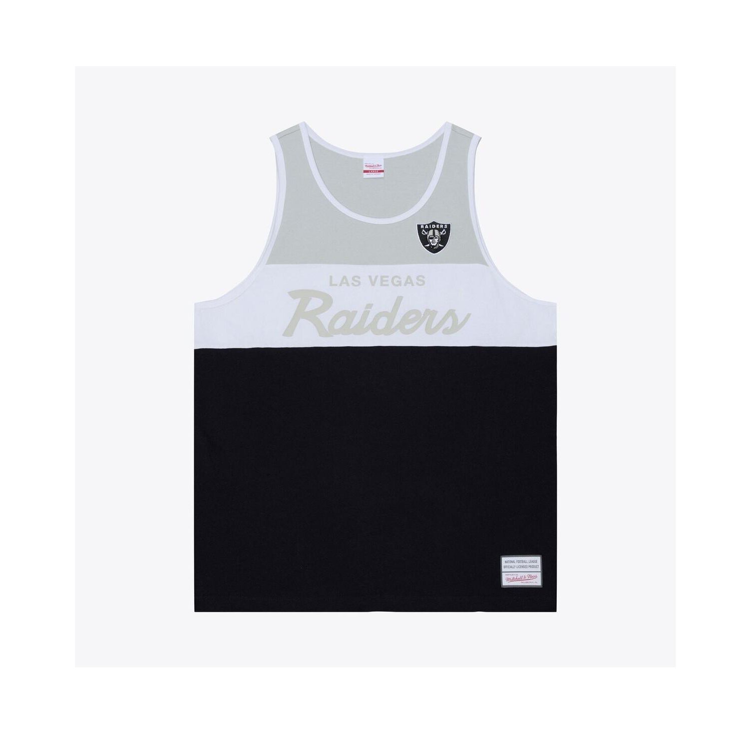 Men's Black/Silver Las Vegas Raiders Head Coach Tank Top