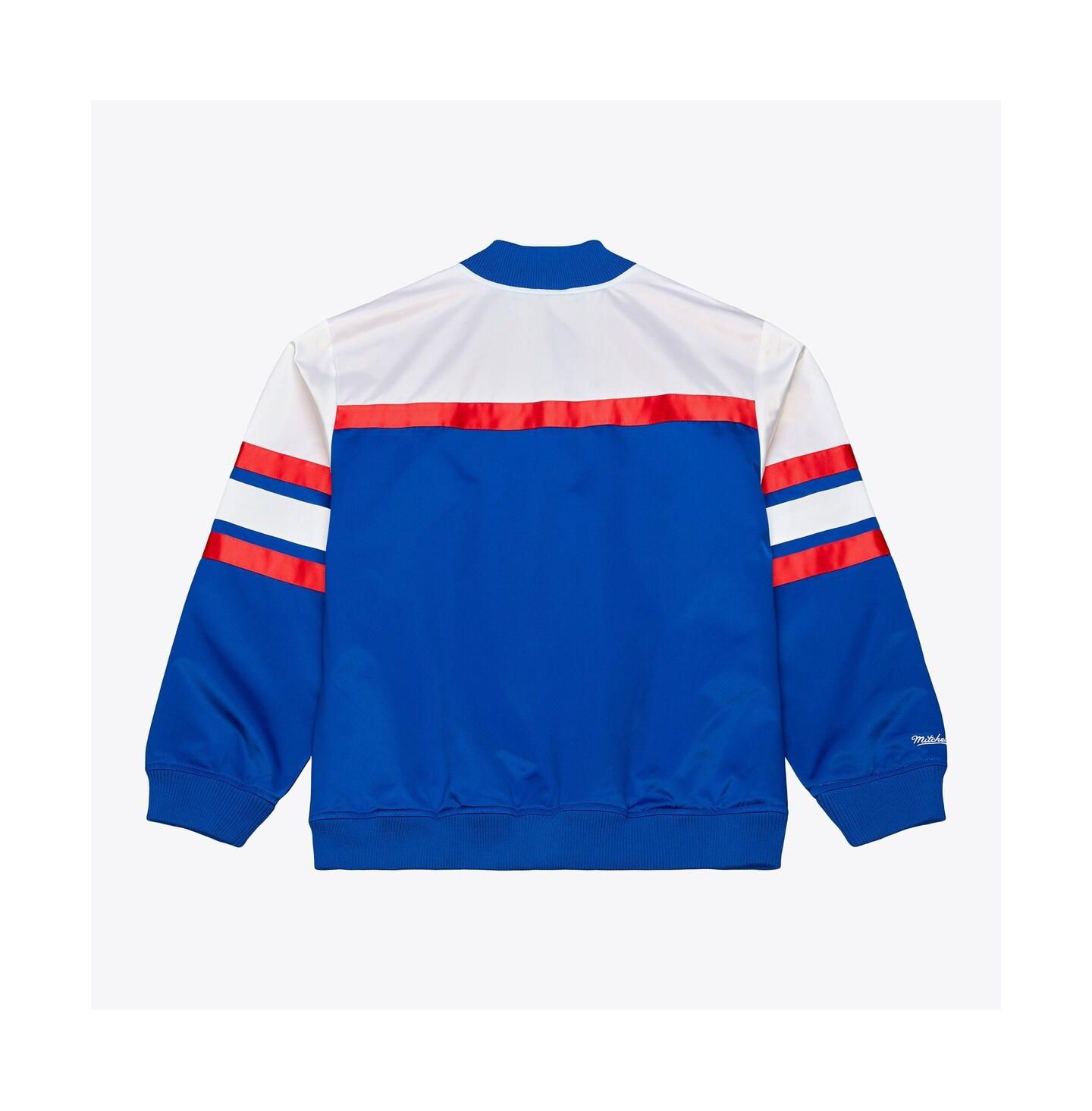 Мужская куртка Mitchell & Ness Royal Denver Nuggets Hardwood Classics Head Coach Lightweight Satin Full-Snap — фото 2
