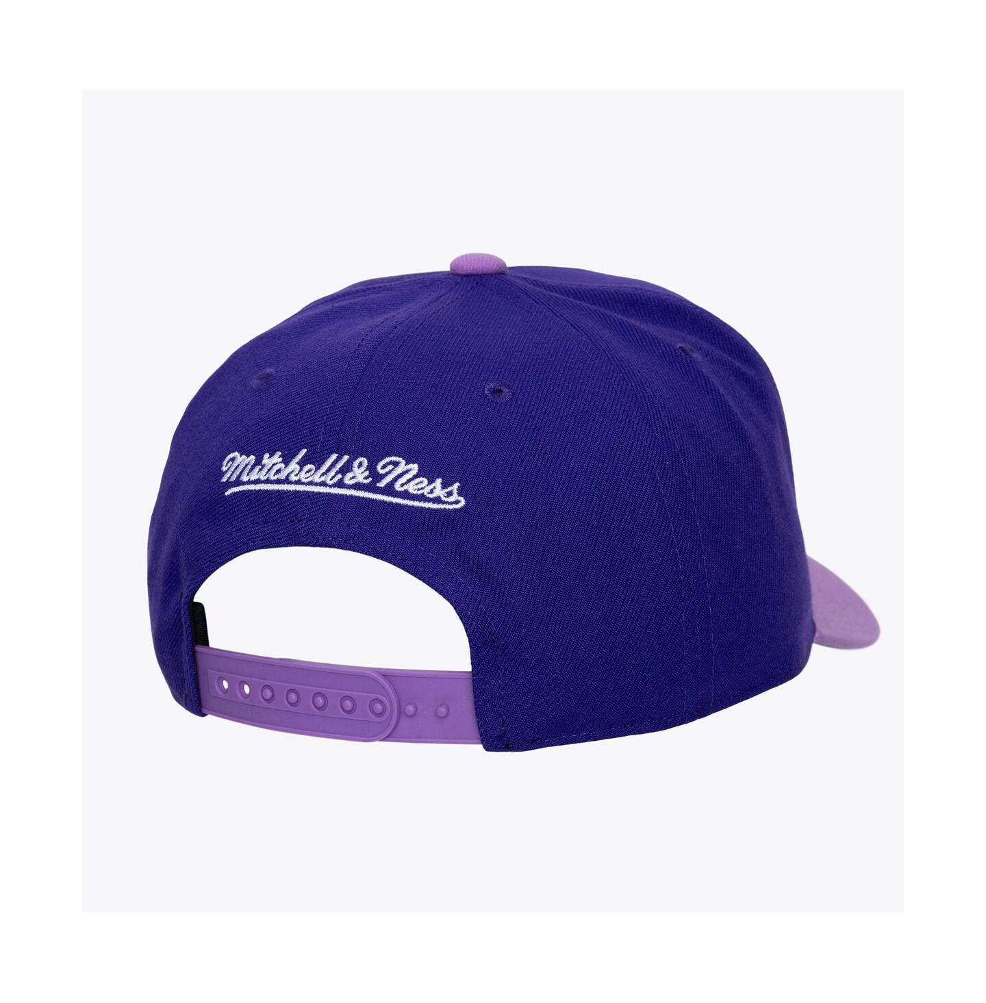 Мужская кепка Mitchell & Ness Purple Los Angeles Lakers Hardwood Classics Legendary Away Pro-Pinch Adjustable Hat — фото 2