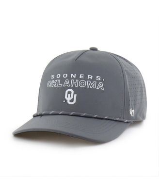 Men's Gray Oklahoma Sooners Forward Vent Hitch Rope Adjustable Hat