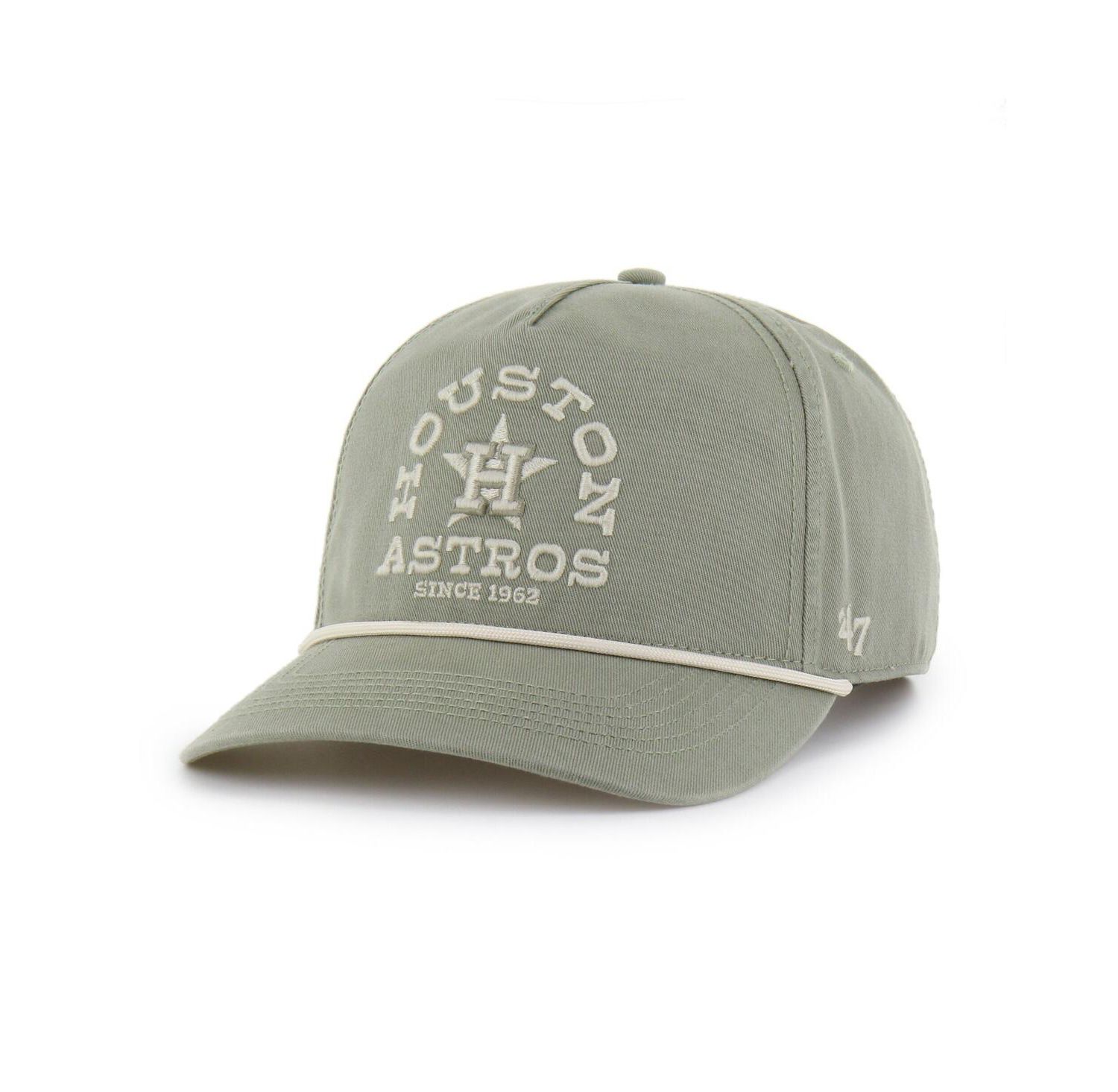 Men's Olive Houston Astros Canyon Ranchero Hitch Adjustable Hat
