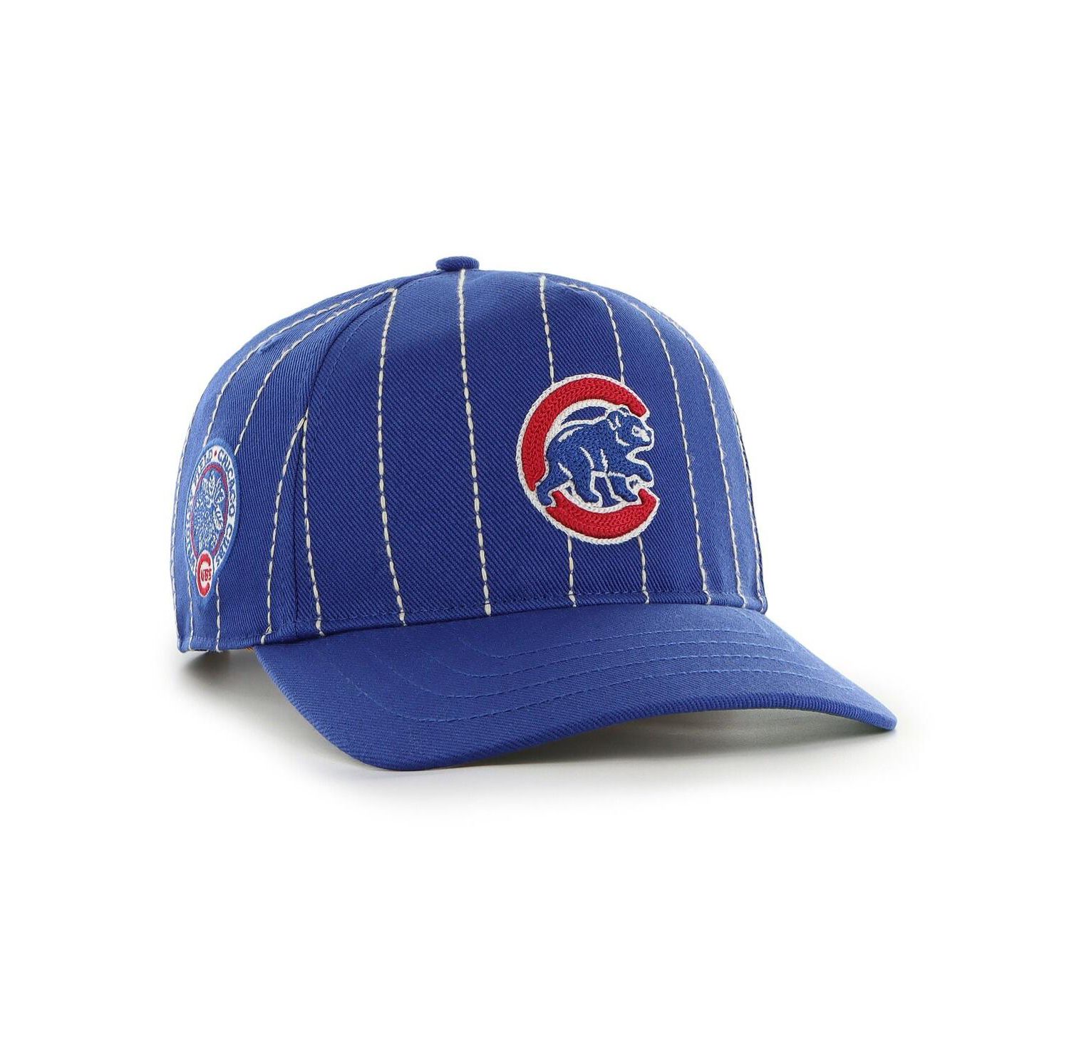 x Rawlings Men's Royal Chicago Cubs Pinstripe Hitch Adjustable Hat