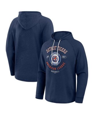 Darius Rucker Collection by Fanatics Men's Blue Detroit Tigers Raglan Hooded Long Sleeve T-Shirt