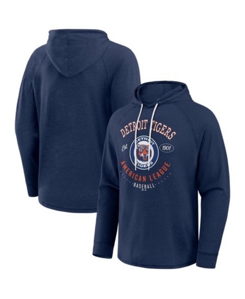Мужская футболка Mojo Darius Rucker Collection by Fanatics Blue Detroit Tigers Raglan Hooded Long Sleeve