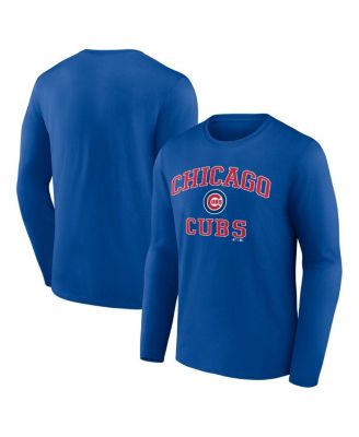 Men's Royal Chicago Cubs Heart Soul Long Sleeve T-Shirt