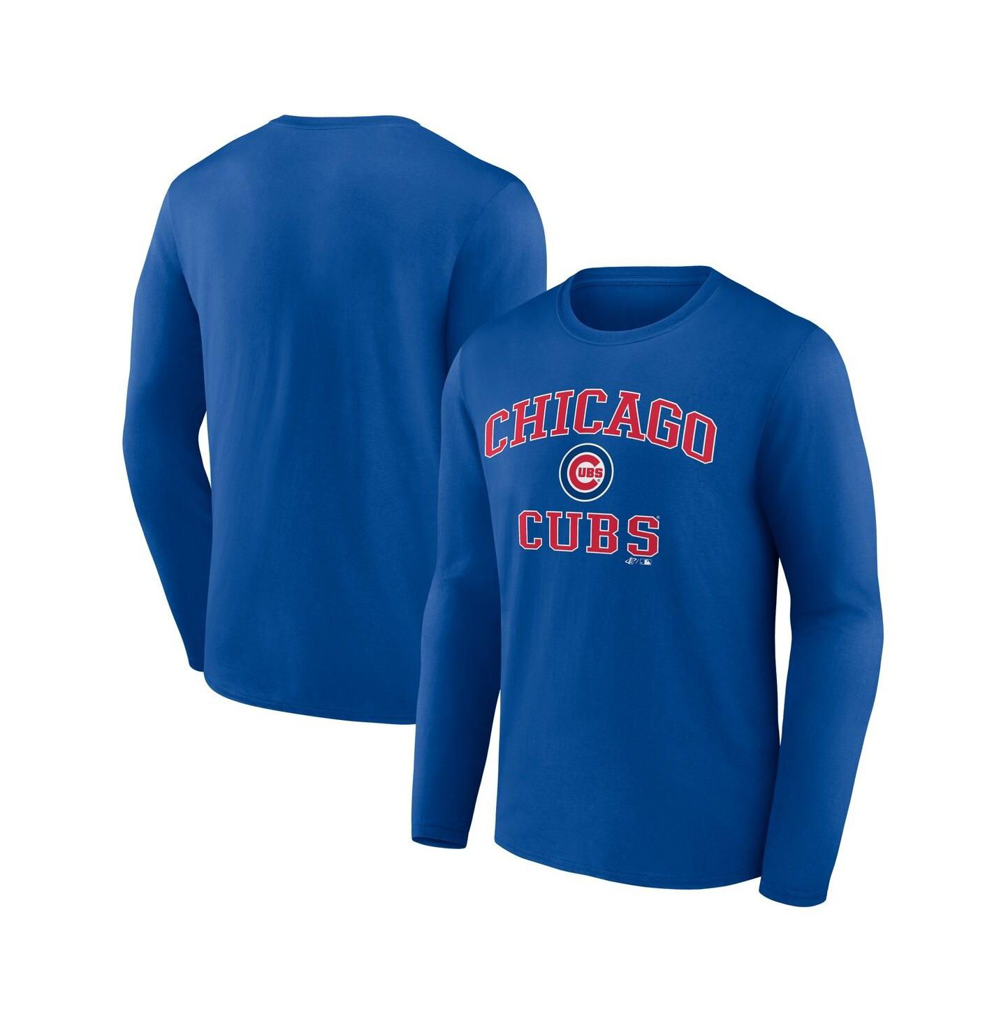Мужская футболка Logo Athletic Royal Chicago Cubs Heart & Soul Long Sleeve — фото 1