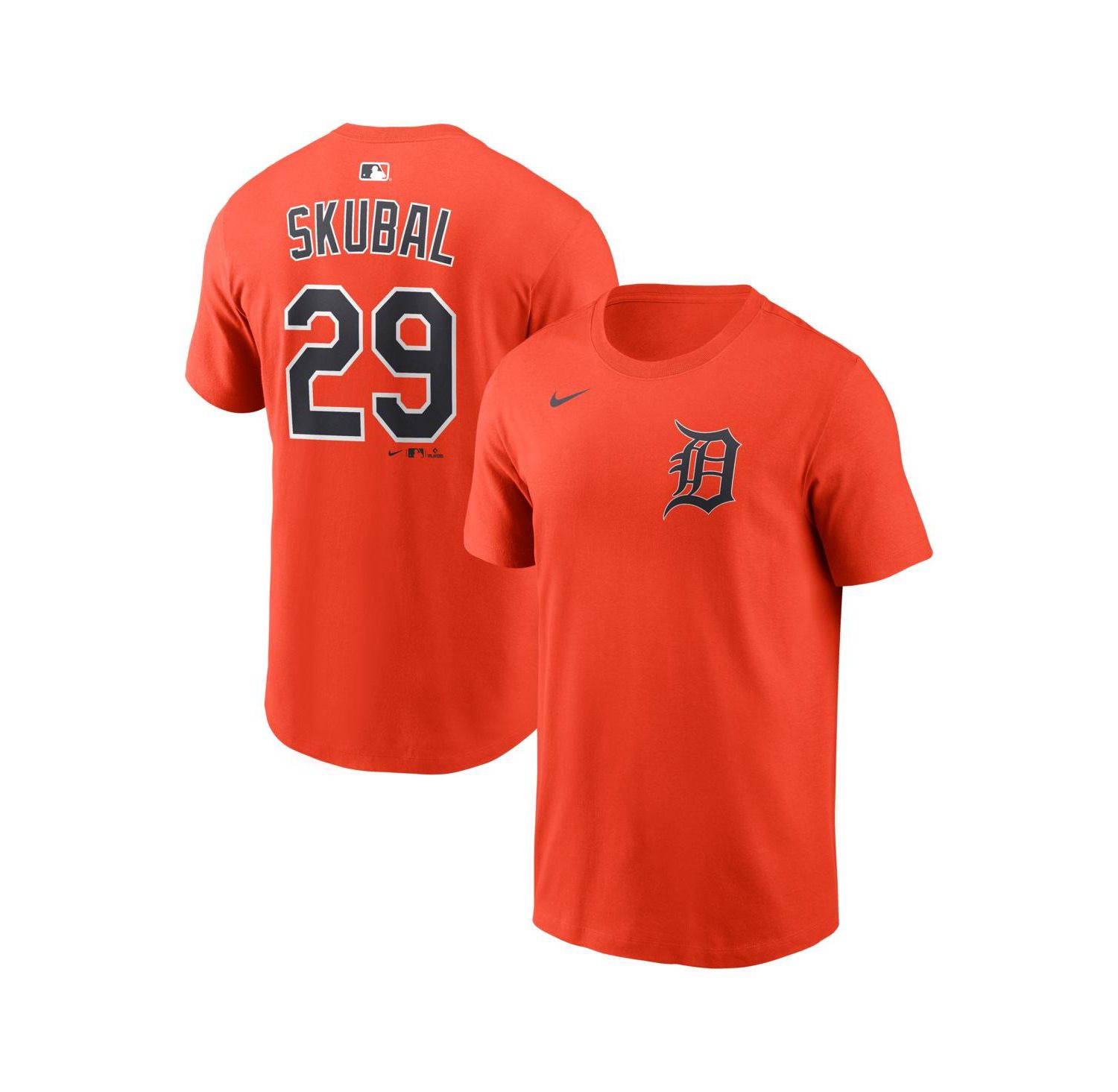 Men's Tarik Skubal Orange Detroit Tigers Name & Number T-Shirt
