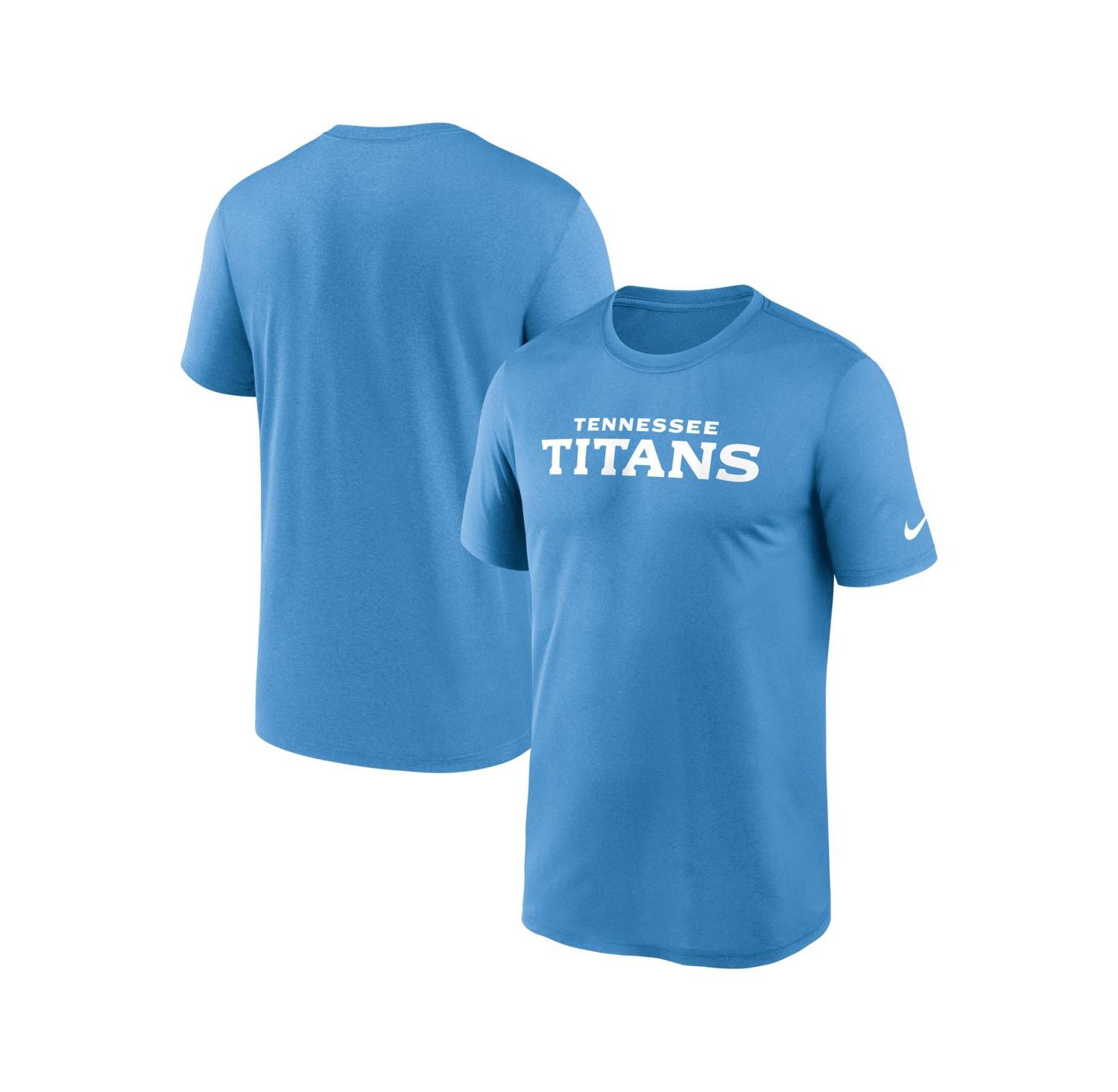 Men's Light Blue Tennessee Titans Primetime Legend Wordmark Dri-FIT T-Shirt
