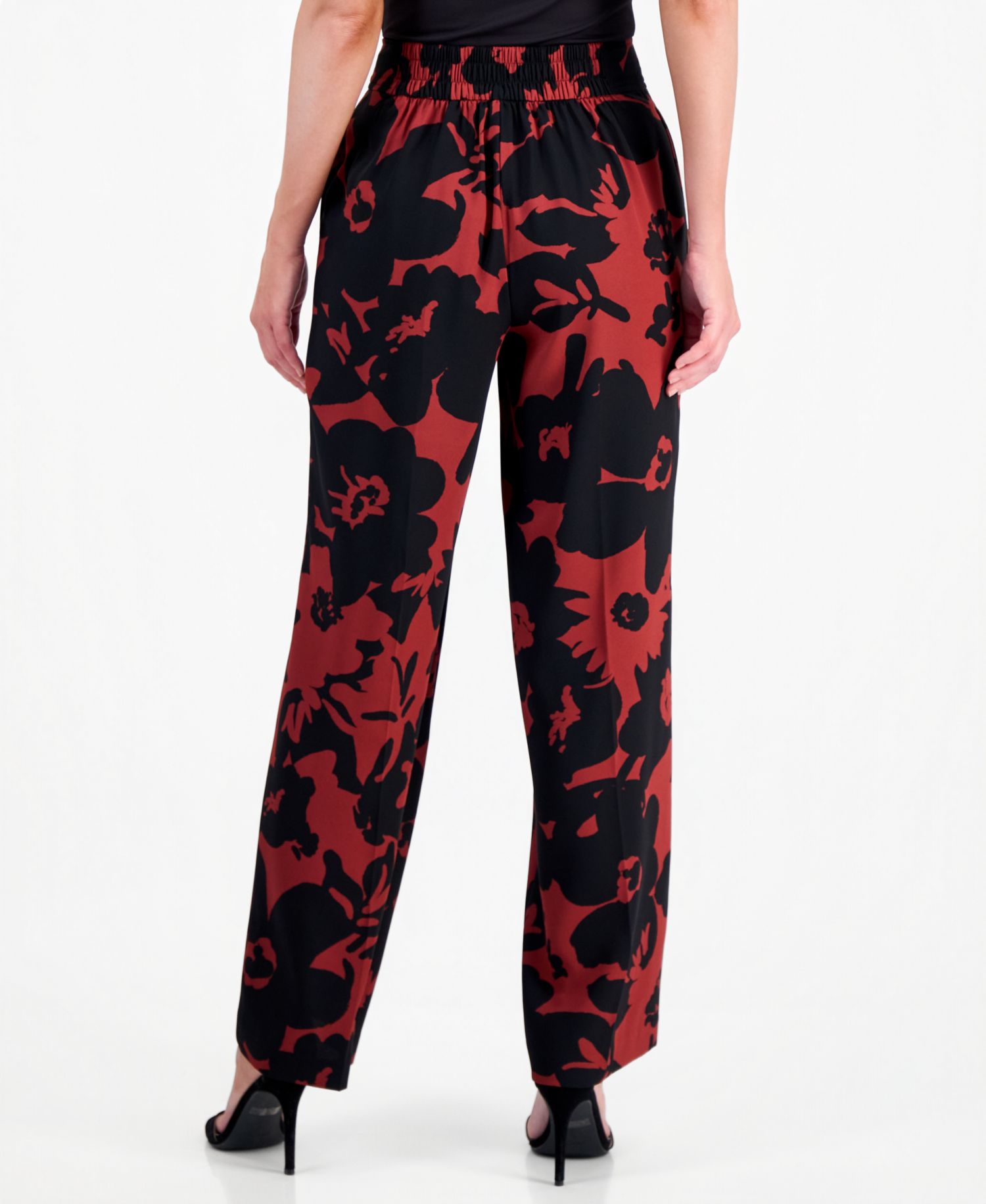 Women's Printed High Rise Pull-On Pants