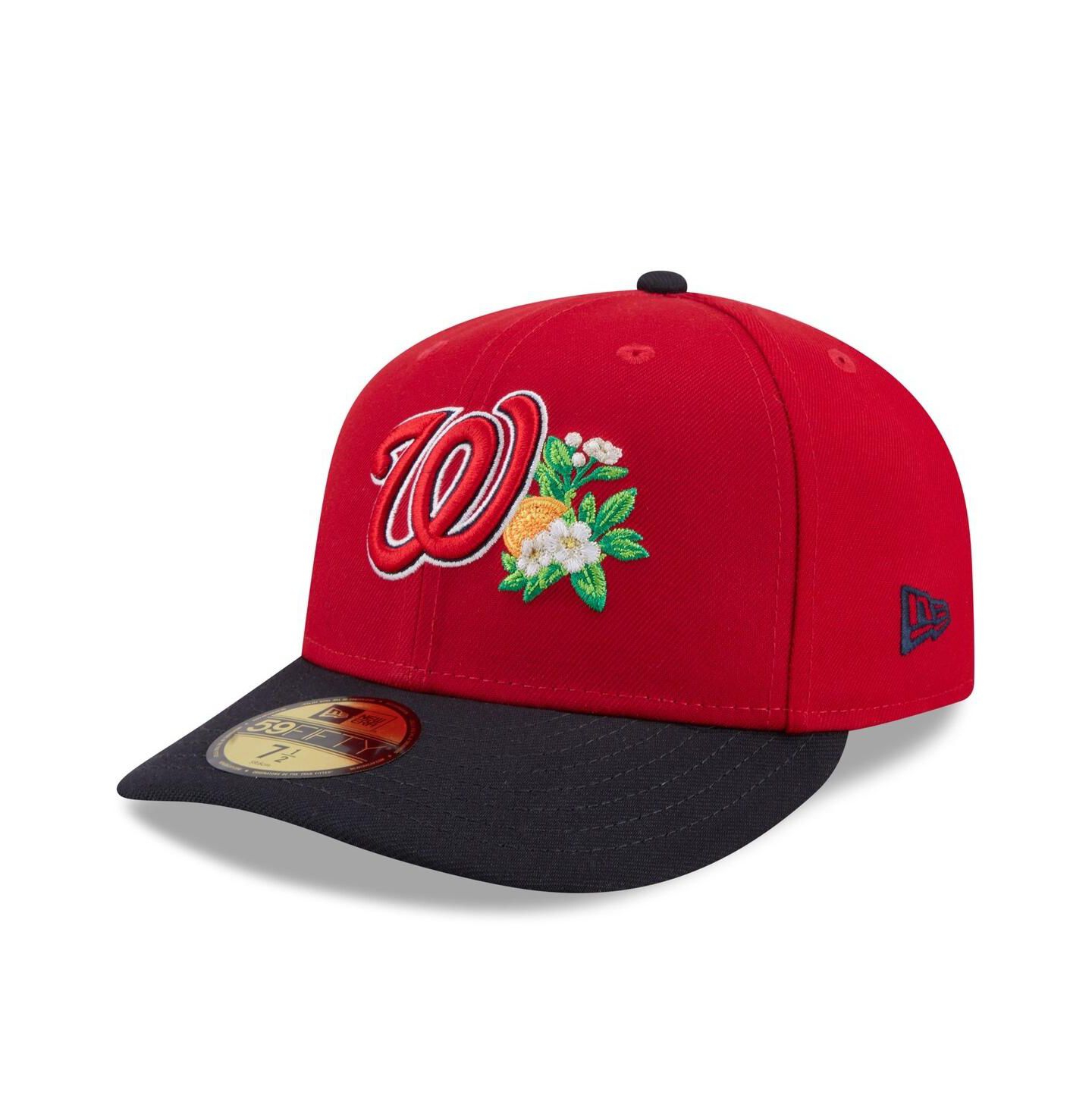 Мужская кепка New Era Red/Navy Washington Nationals 2026 Spring Training Low Profile 59FIFTY Fitted Hat — фото 3