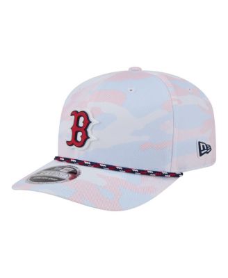 Men's White Boston Red Sox Camo Rope 9SEVENTY Adjustable Hat