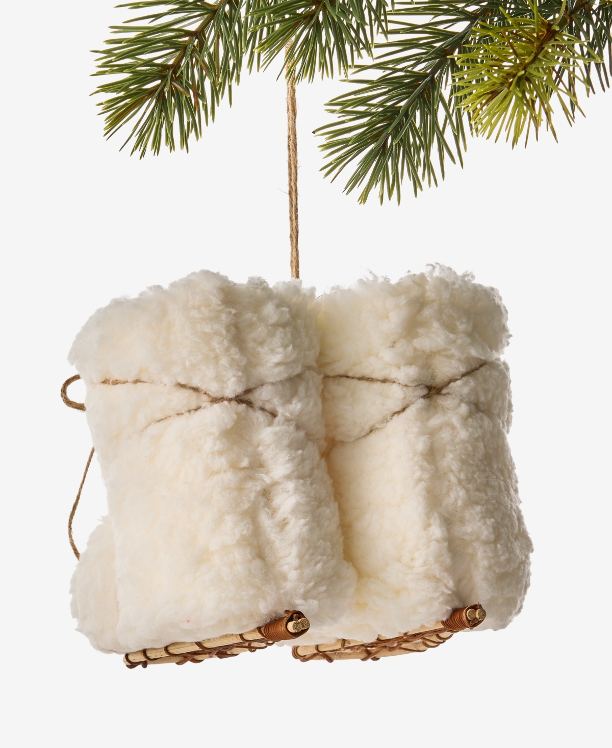 Holiday Lane Cozy Cabin Snow Boots Ornament, Macy's Exclusive