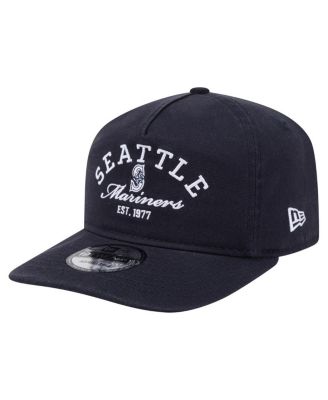 Men's Navy Seattle Mariners Stacked 19TWENTY Adjustable Hat