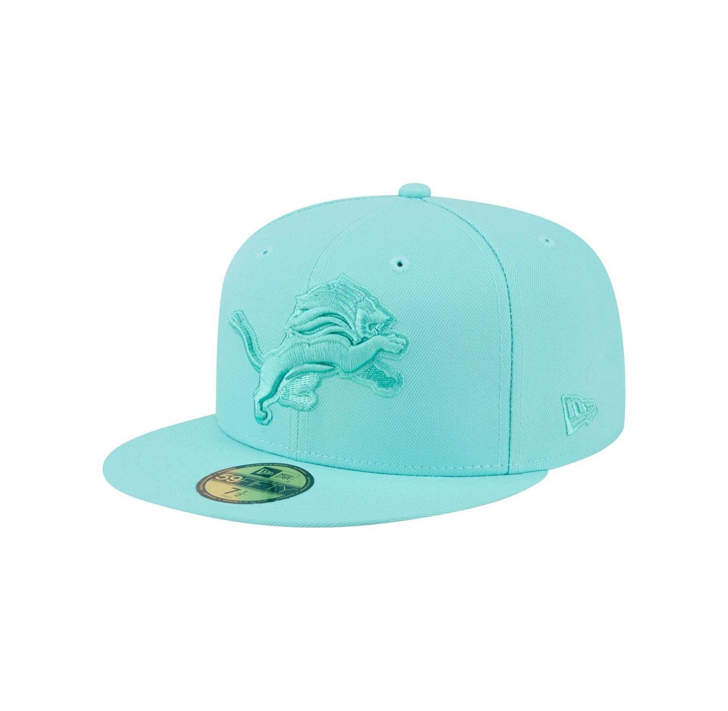 Men's Turquoise Detroit Lions Color Pack 59FIFTY Fitted Hat