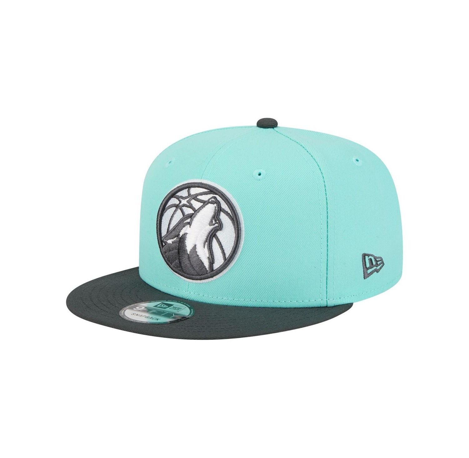 Men's Turquoise/Charcoal Minnesota Timberwolves Color Pack Two-Tone 9FIFTY Snapback Hat