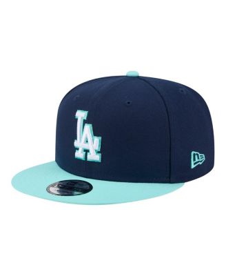 Men's Navy/Turquoise Los Angeles Dodgers 2-Tone Color Pack 9FIFTY Snapback Hat