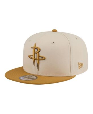 Men's Cream/Tan Houston Rockets Two-Tone Color Pack 9FIFTY Snapback Hat