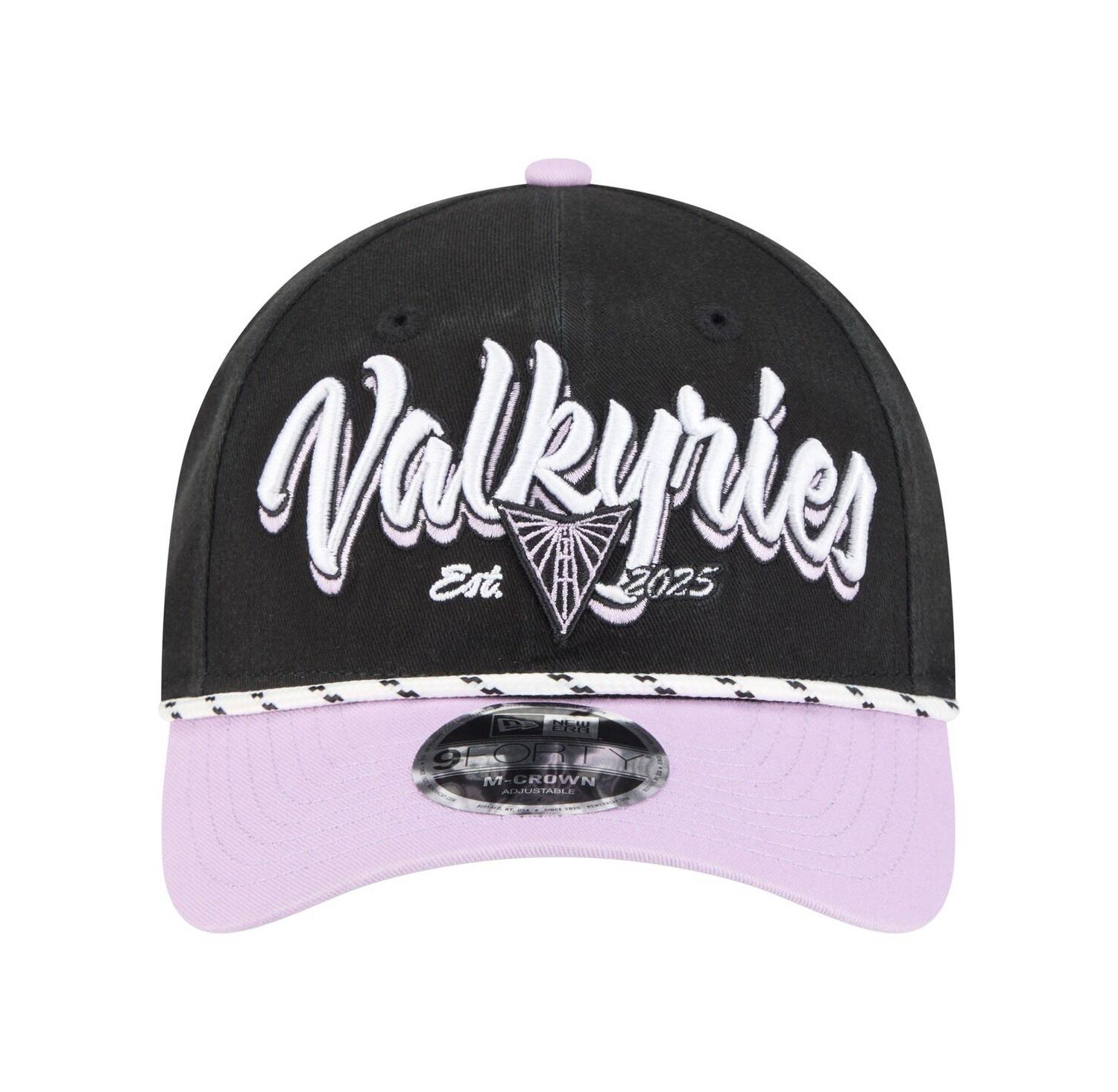 Men's and Women's Eclipse Black/Violet Golden State Valkyries Team Loyal Script Two-Tone M-Crown 9FORTY Adjustable Hat