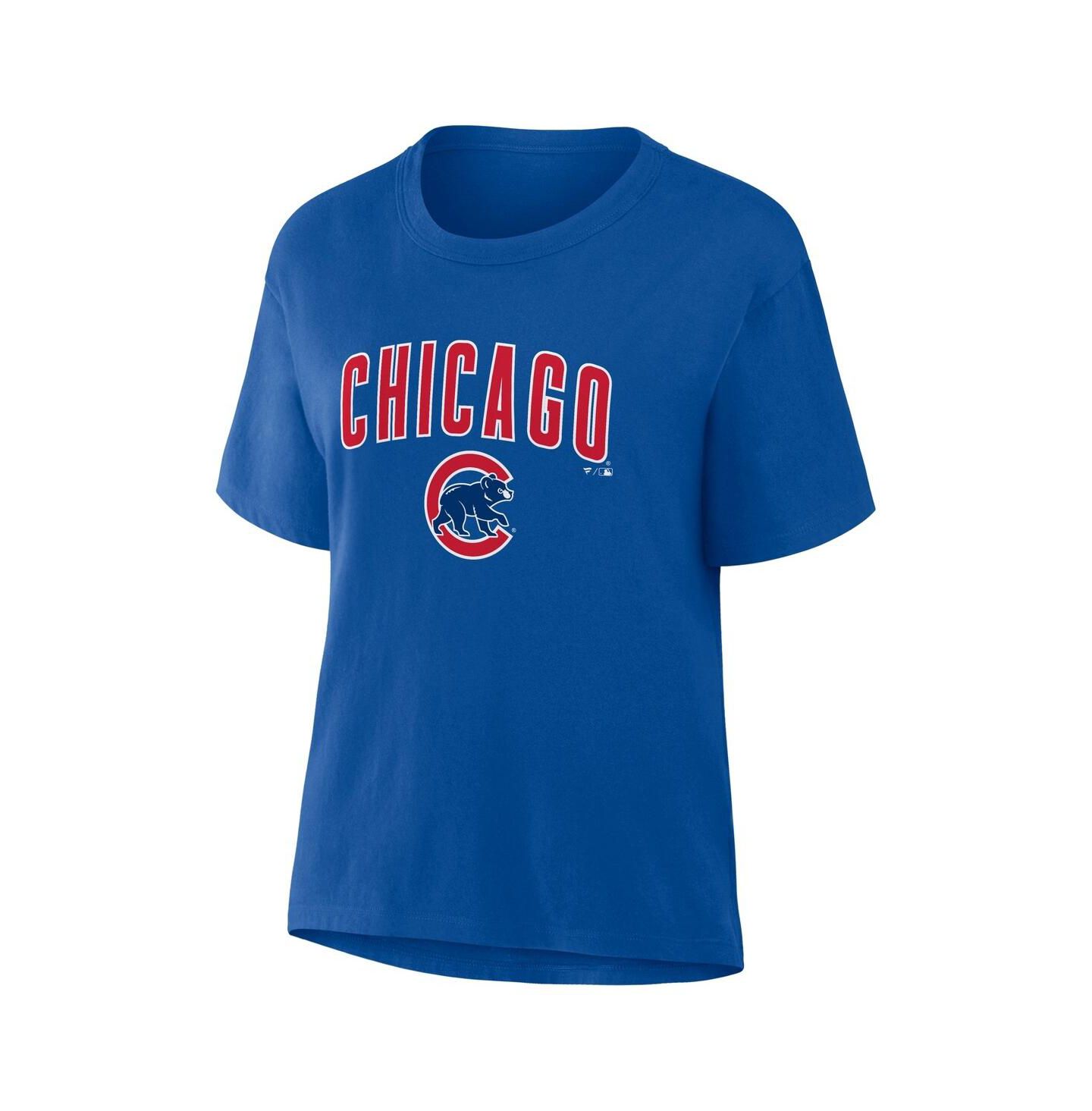 Женская футболка Fanatics Royal Chicago Cubs Lockup Legacy — фото 2