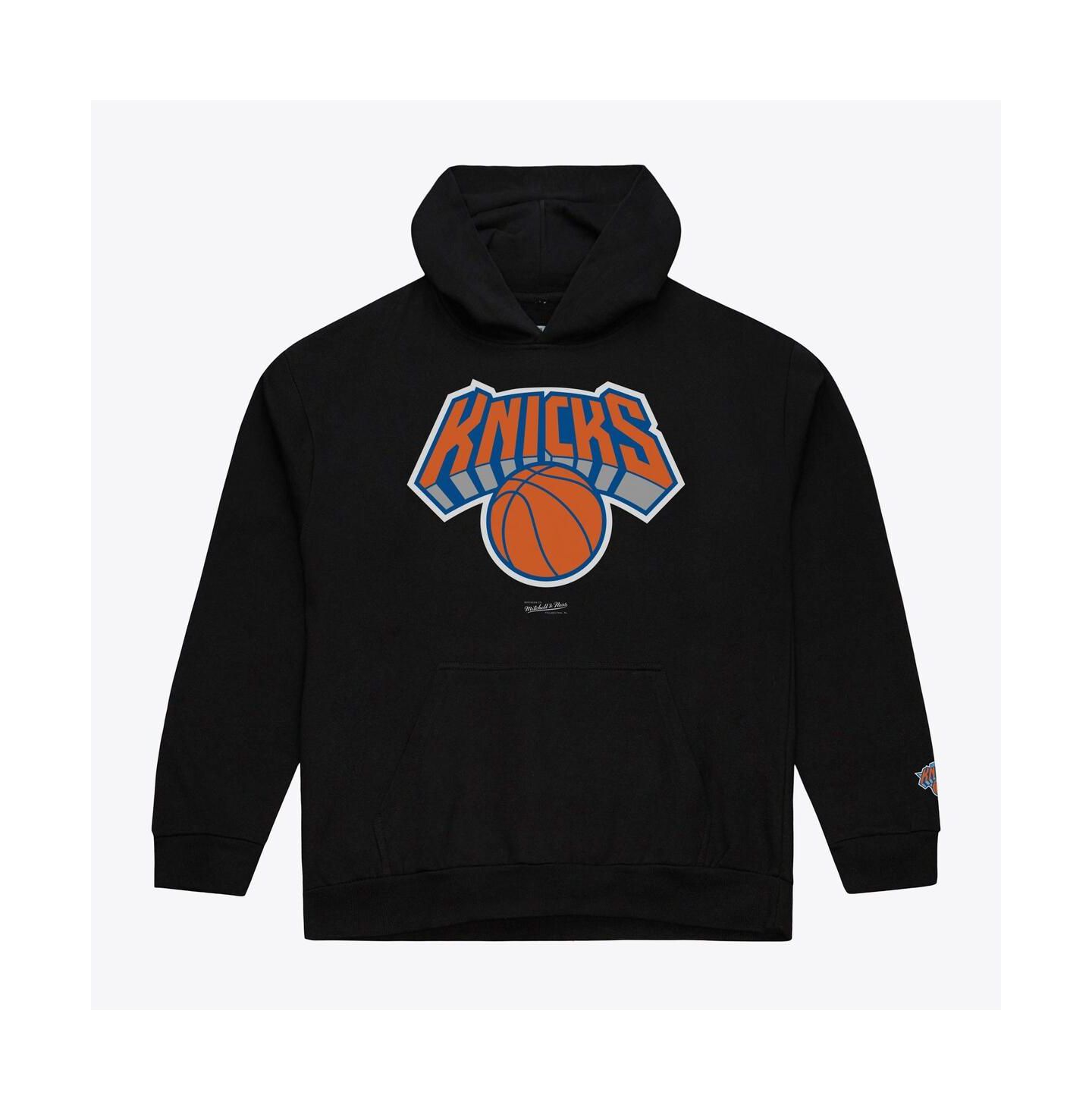 Мужское флисовое худи Mitchell & Ness New York Knicks, Black — фото 1