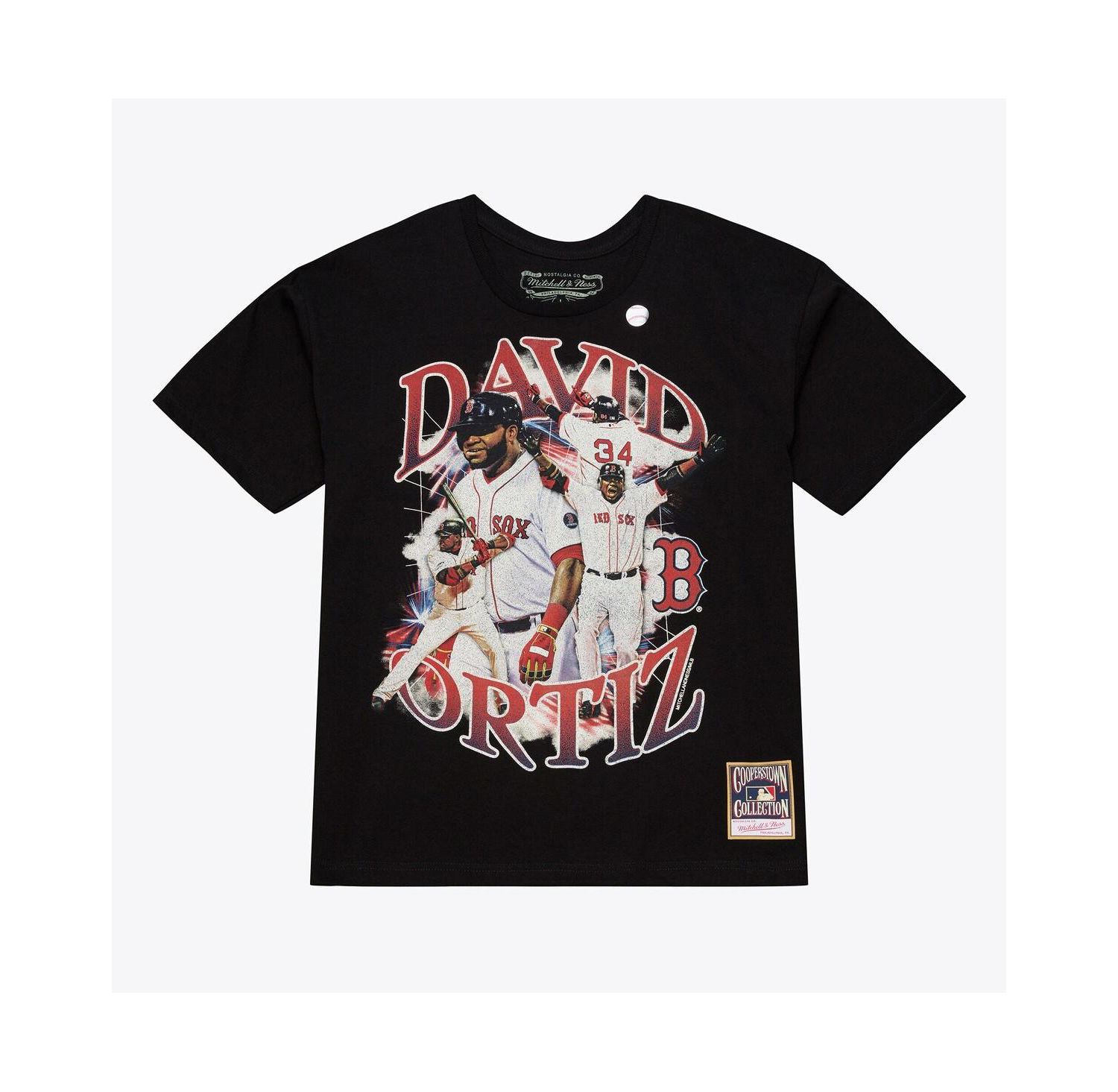 Men's David Ortiz Black Boston Red Sox Legendary Collage Player T-Shirt