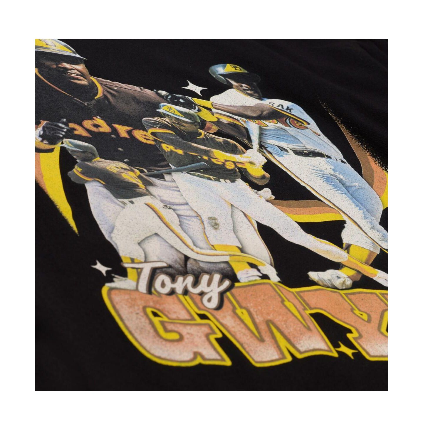 Мужская футболка Mitchell & Ness Tony Gwynn Black San Diego Padres Legendary Collage Player — фото 4