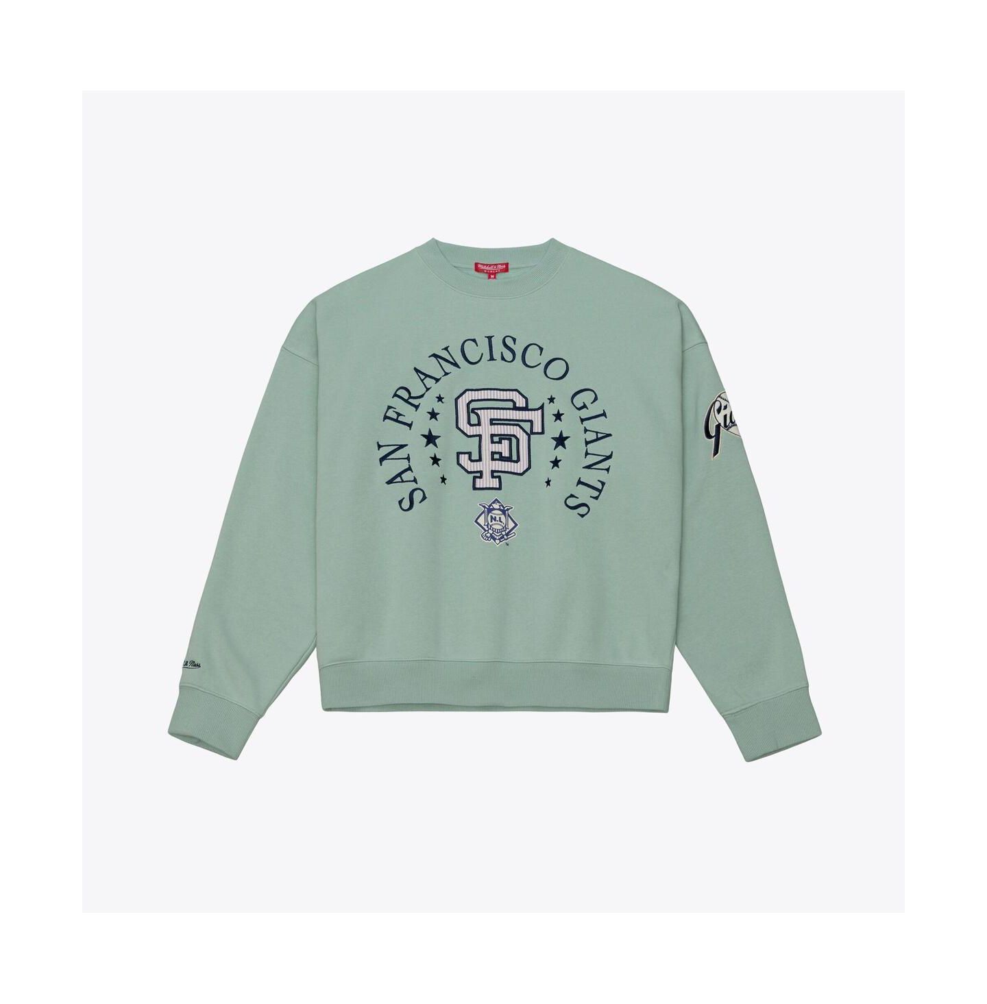 Женская толстовка Mitchell & Ness Green San Francisco Giants Yacht Rock — фото 2