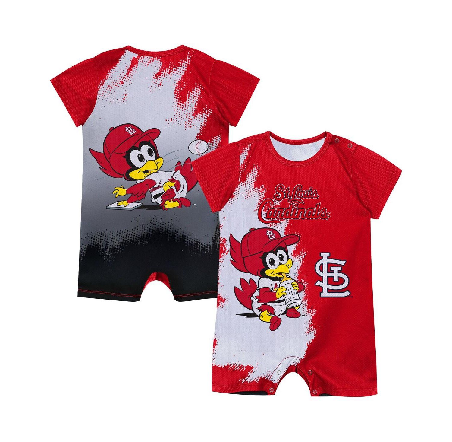 Baby Boys and Girls Red St. Louis Cardinals Baby Mascot Bodysuit