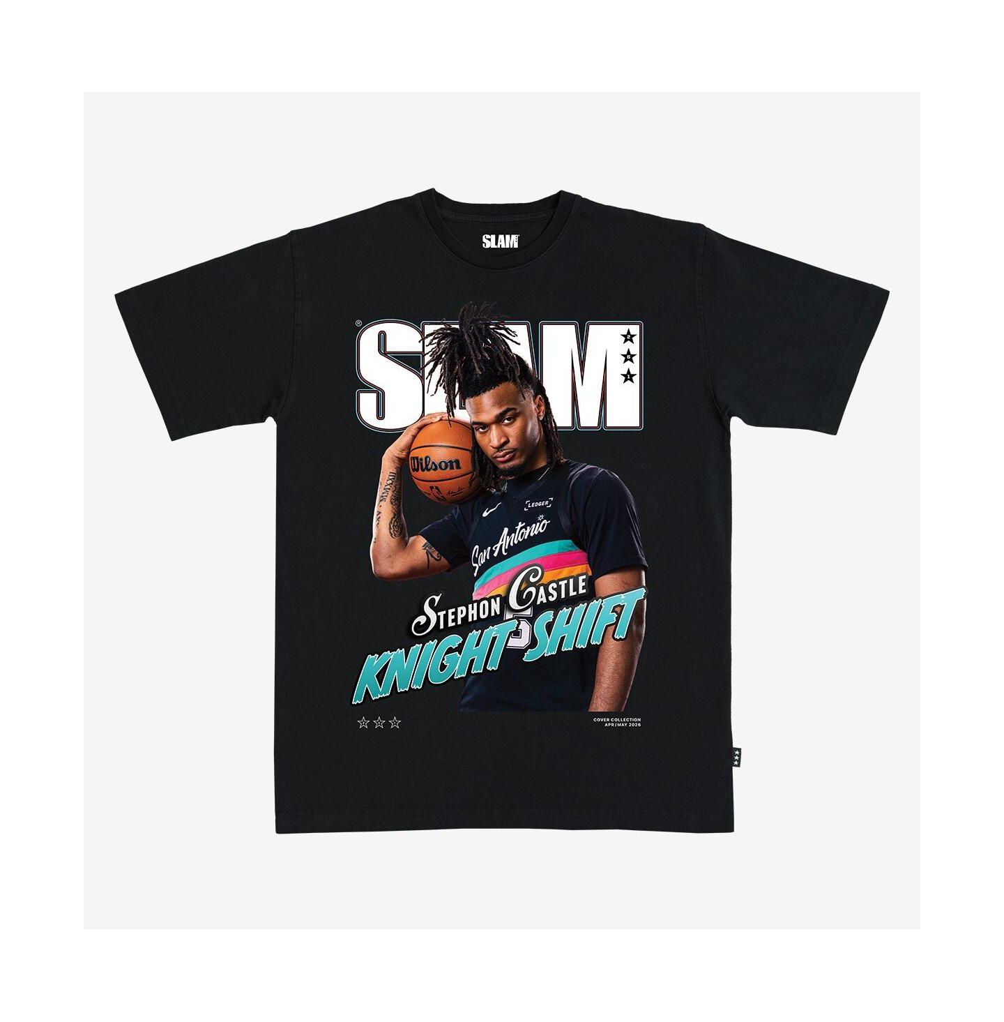Футболка Slam Stephon Castle Black San Antonio Spurs Cover — фото 1