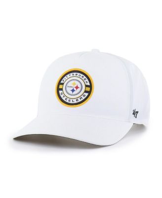 Men's White Pittsburgh Steelers Strand Adjustable Hitch Hat