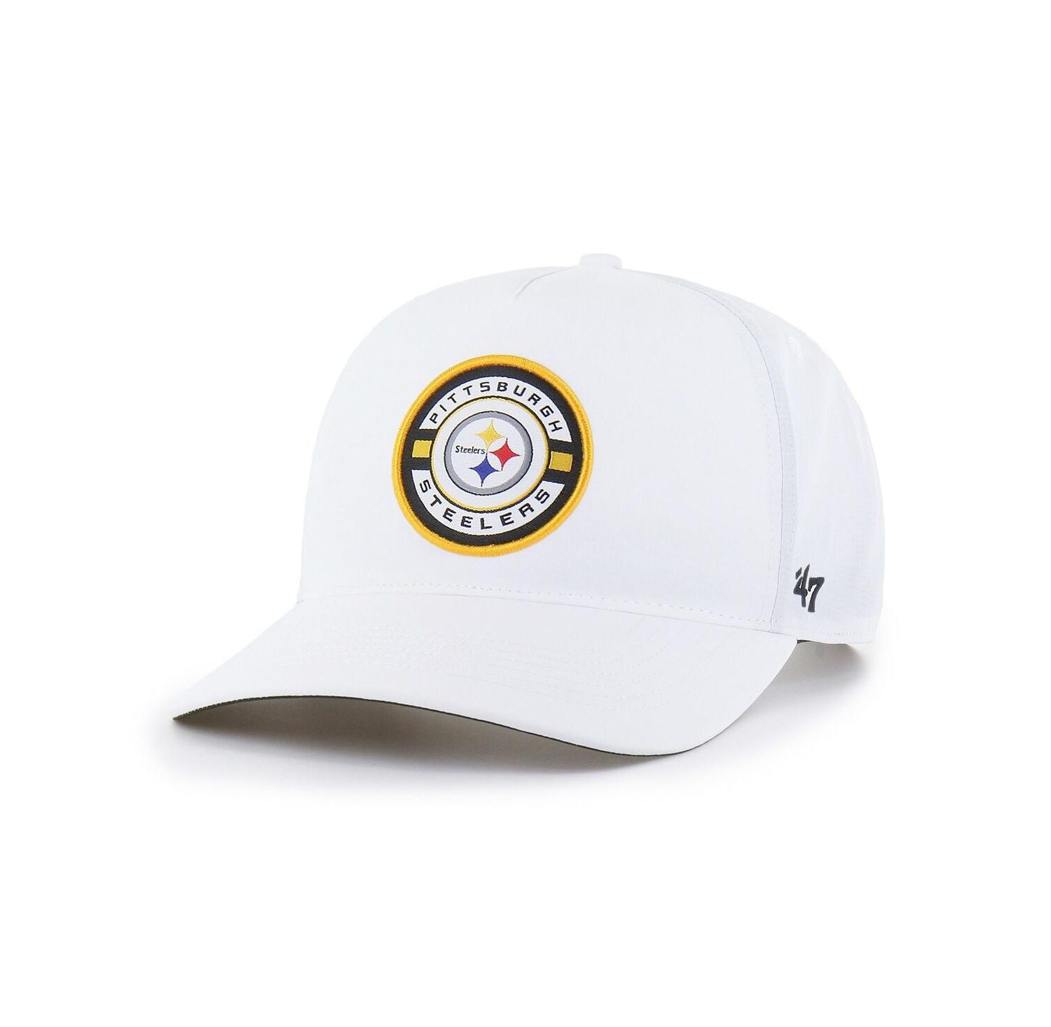 Men's White Pittsburgh Steelers Strand Adjustable Hitch Hat