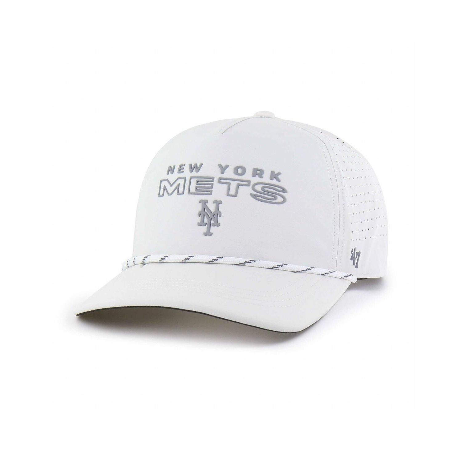 Men's White New York Mets Forward Vault Hitch Adjustable Hat