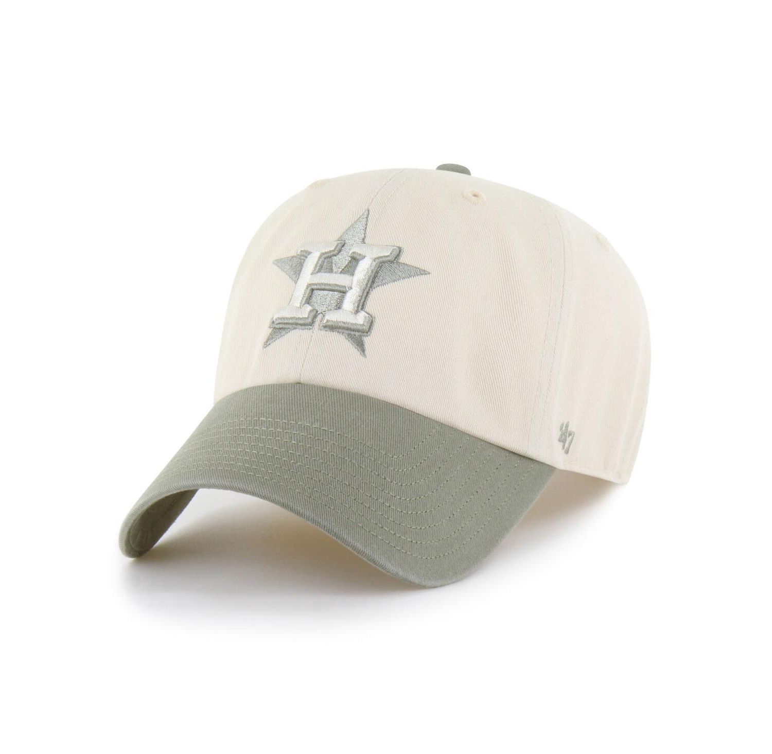Men's Natural/Olive Houston Astros Two-Tone Fashion Clean Up Adjustable Hat