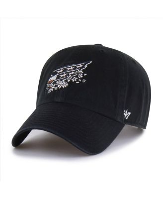 Men's Black Washington Capitals Alternate Clean Up Adjustable Hat