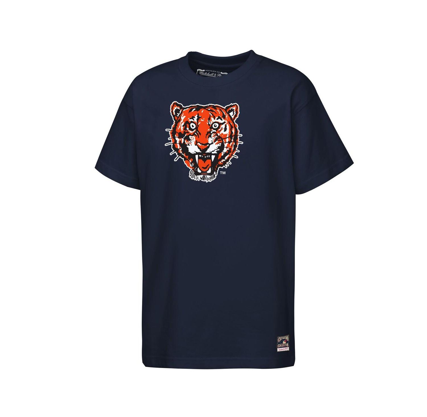 Big Boys and Girls Navy Detroit Tigers Cooperstown Concession T-Shirt