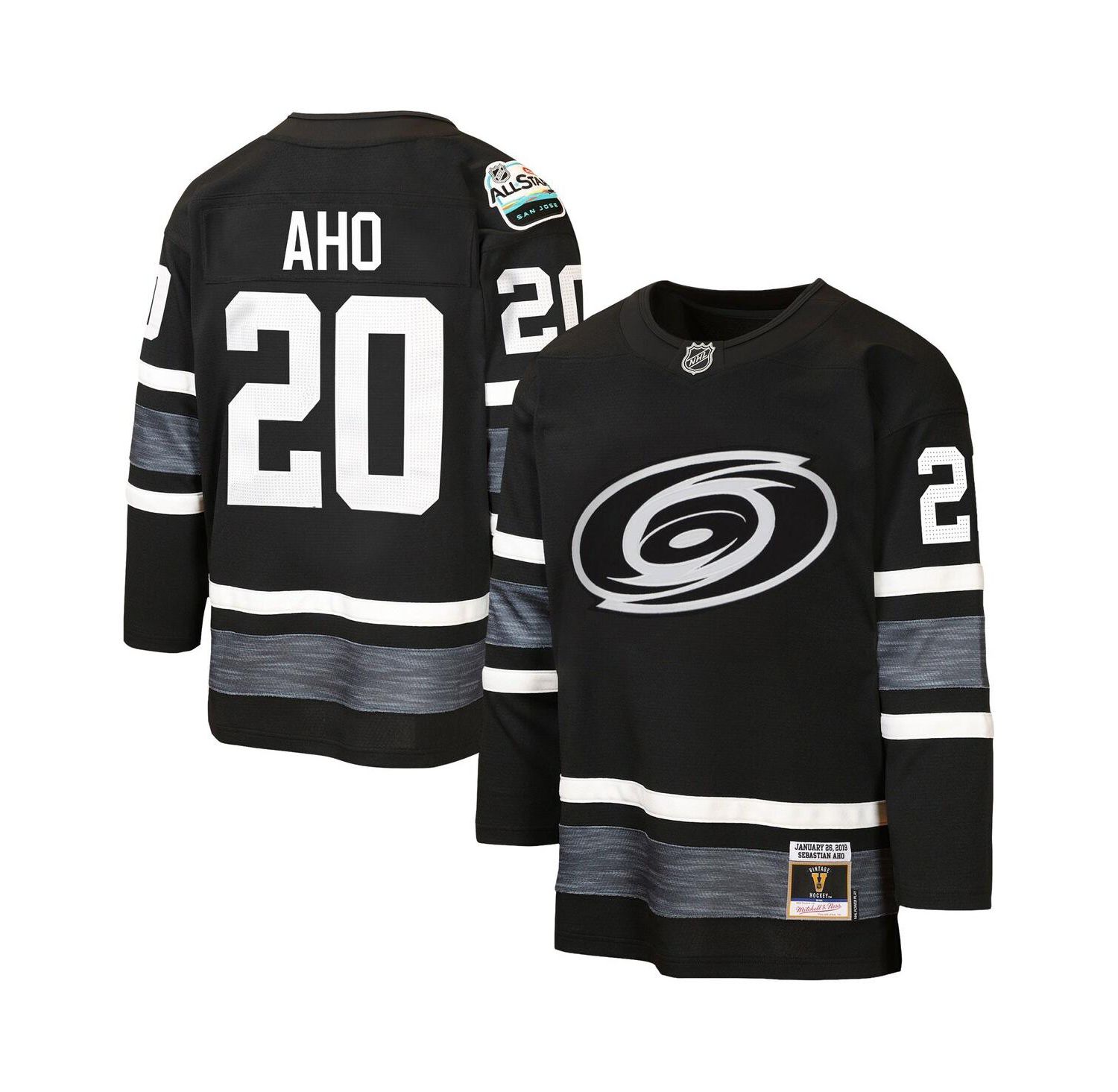 Big Boys and Girls Sebastian Aho Black Carolina Hurricanes 2019 All-Star Game Power Play Jersey