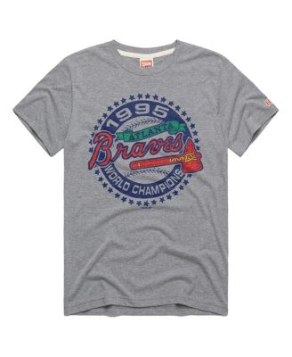 Men's Gray Atlanta Braves Tri-Blend Hyperlocal T-Shirt