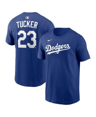 Men's Kyle Tucker Royal Los Angeles Dodgers Name & Number T-Shirt