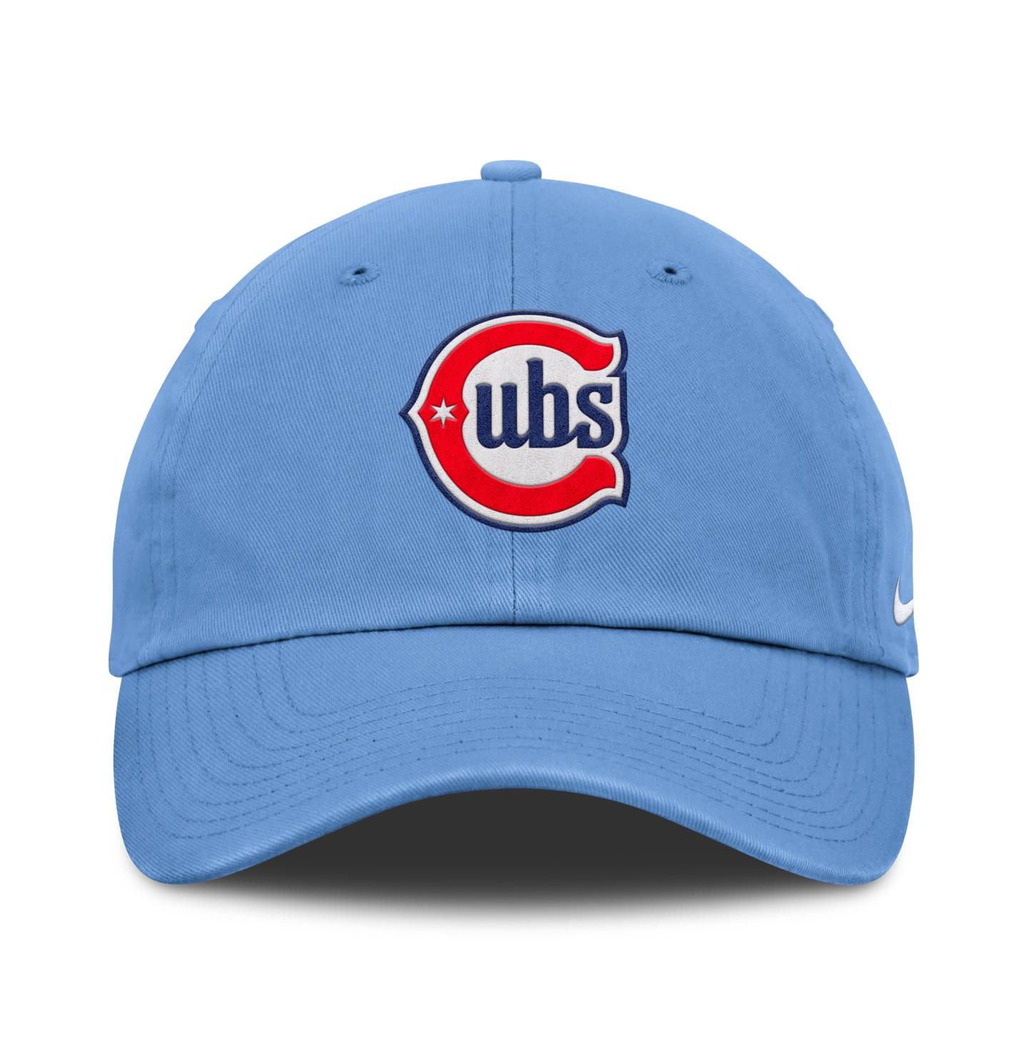 Мужская кепка Nike Light Blue Chicago Cubs Club Adjustable Hat — фото 2