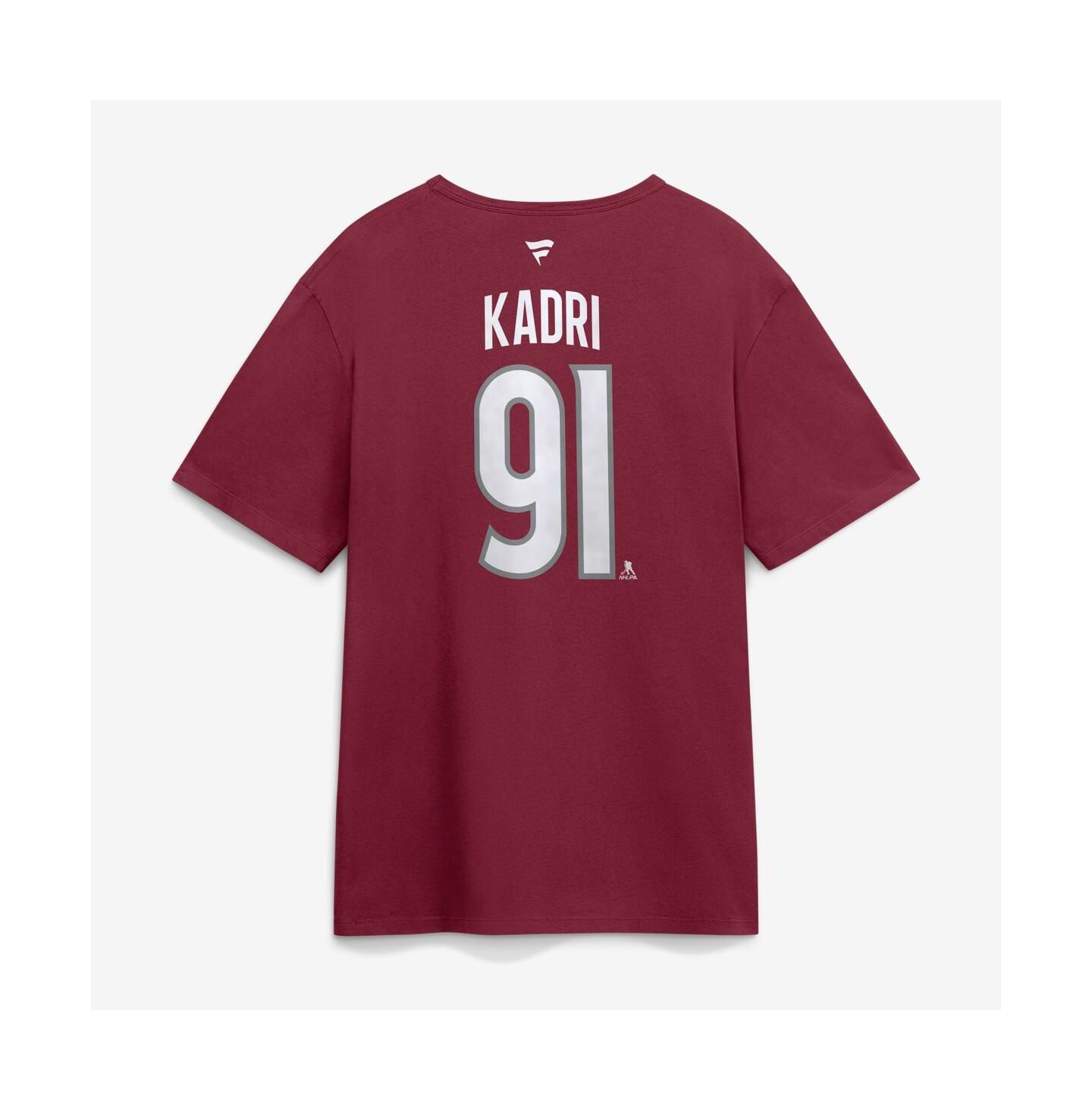 Мужская футболка Fanatics Nazem Kadri Burgundy Colorado Avalanche Authentic Stack Name & Number — фото 3