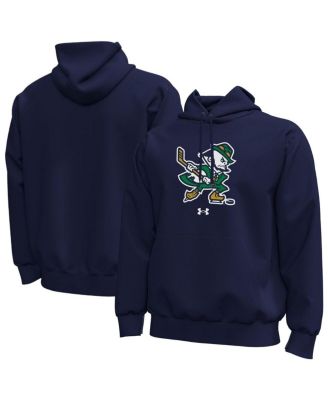 Men's Navy Notre Dame Fighting Irish Hockey Leprechaun Fleece Hoodie