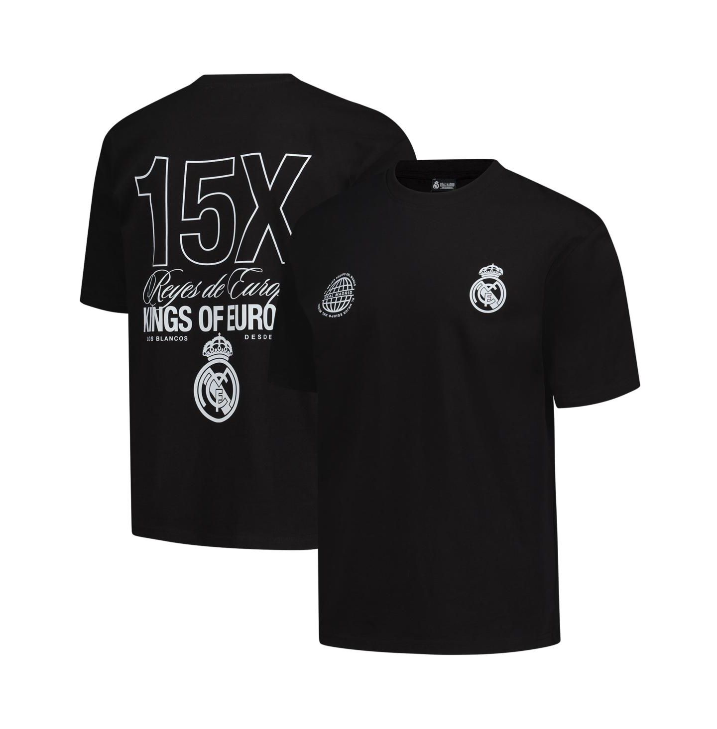 Футболка Peace Collective Black Real Madrid European Champions Heavyweight — фото 1