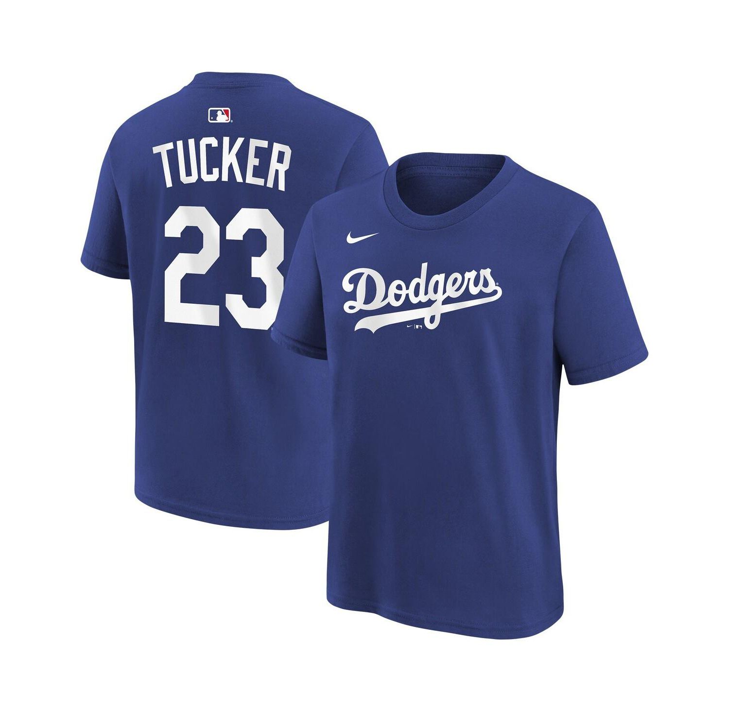 Big Boys and Girls Kyle Tucker Royal Los Angeles Dodgers Name & Number T-Shirt